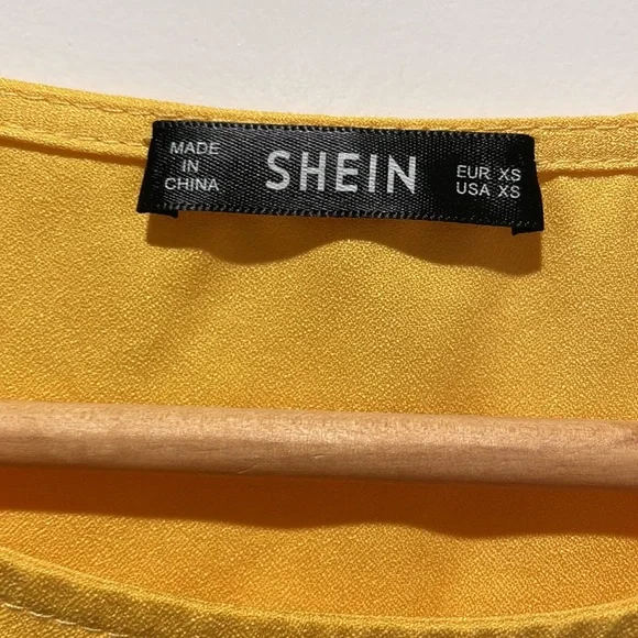 Marigold yellow short sleeve dress - Picture 3 of 3